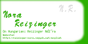 nora reizinger business card